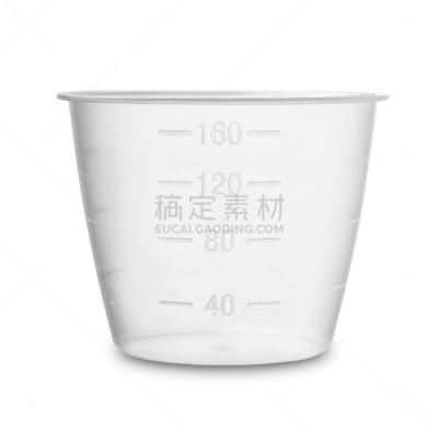 塑胶,量杯,健康保健,化学,空的,一个物体,比例,背景分离,药,测量工具