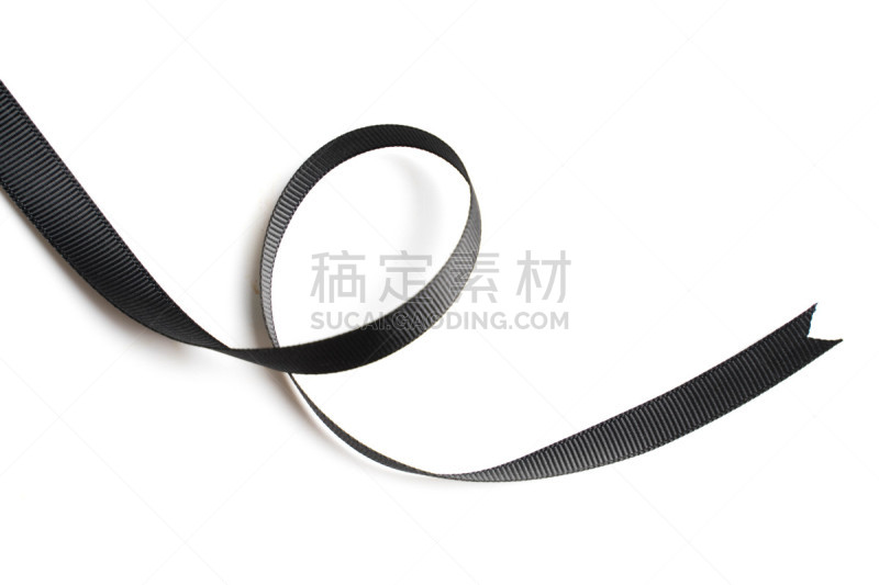 缎带,黑色,白色背景,滚筒除臭剂,白色,机敏,符号,背景分离,泰国,图像