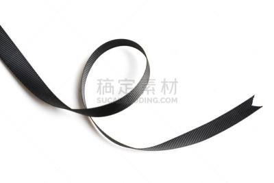 缎带,黑色,白色背景,滚筒除臭剂,白色,机敏,符号,背景分离,泰国,图像