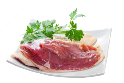 鸭子肉,肉片,鸭脯,地中海猕猴,法国小牛排,水平画幅,无人,家禽,生食,特写