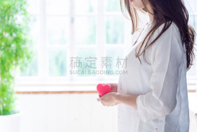 女人,符号,心型,拿着,日本人,成年的,青年人,婴儿