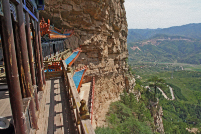 道教,中国华北部,掸邦,复杂性,chinese temple dog,山西省,陕西省,美,水平画幅,建筑