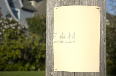 电线杆,水平画幅,风化的,消息,无人,衰老过程,公告信息,木桩,概念