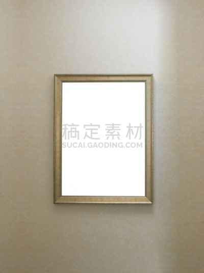 相框,垂直画幅,空白的,留白,黄金,边框,绘画艺术品,墙,无人,金叶