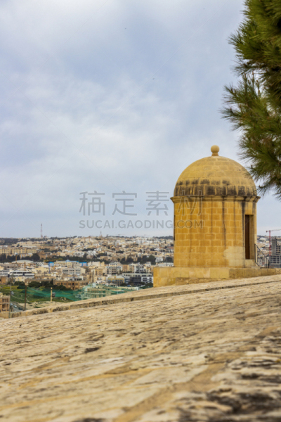 园林,了望塔,瓦莱塔,马耳他,黑斯廷斯,公园,石灰石,地中海,户外,建筑