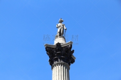 伦敦,纳尔逊纪念柱,纳尔逊,古老的,国际著名景点,旅游目的地,建筑,图像,水平画幅