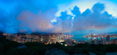 都市风景,城市天际线,维多利亚港,鸟类,动物眼睛,桨叉架船,水,水平画幅,高视角,山