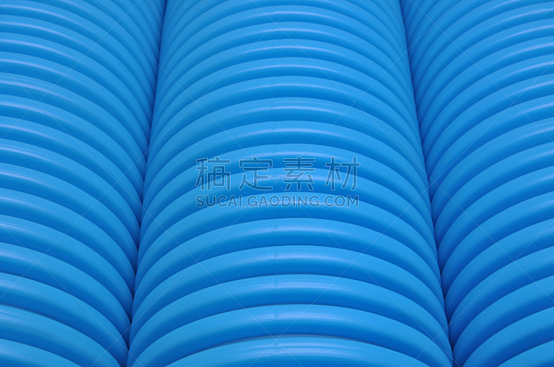 工业,蓝色,圆柱体,软管,灌溉设备,瓦楞纸板,瓦楞铁,水平画幅,形状,弯曲