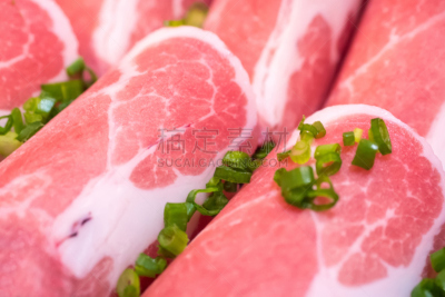 清新,切片食物,猪肉,生食,格子烤肉,水平画幅,膳食,特写,泰国,大理石装饰效果
