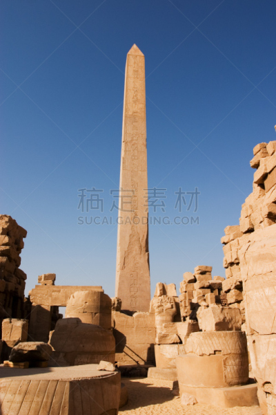 哈西帕苏神殿,卡尔纳克神殿,方尖石塔,英文字母s,建筑石碑,埃及卢克索,底比斯,象形文字,垂直画幅,无人