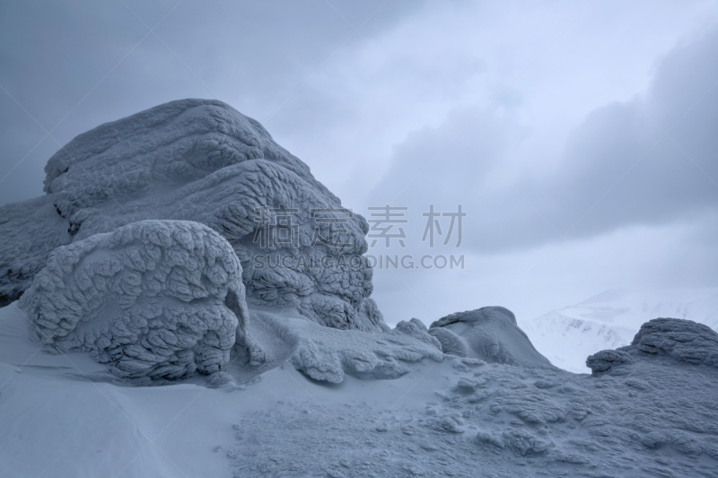 雪,冬天,冻结的,秘密,童话故事,雾,高处,公亩,岩石,冒险