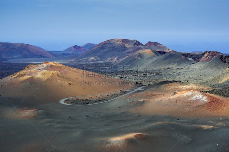 timanfaya national park,火山,兰萨罗特岛,金丝雀,水平画幅,沙子,无人,大西洋群岛,户外,干的