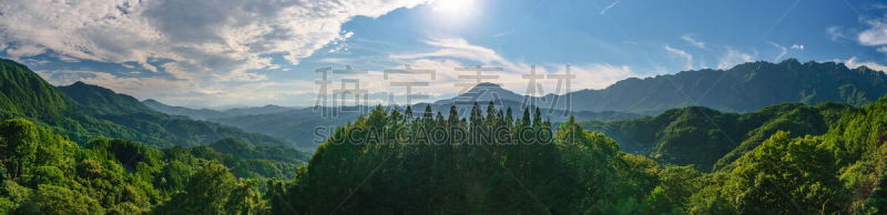 非凡的,风景,阿尔卑斯山脉,天空,美,白马岳,度假胜地,沟壑,水平画幅,枝繁叶茂