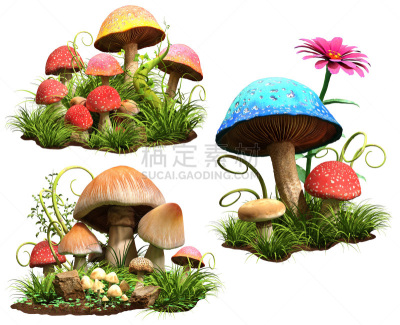 花园矮人雕像,超自然,童话故事,精灵短发,幻想,仙女,短发,多色的,水平画幅,小精灵