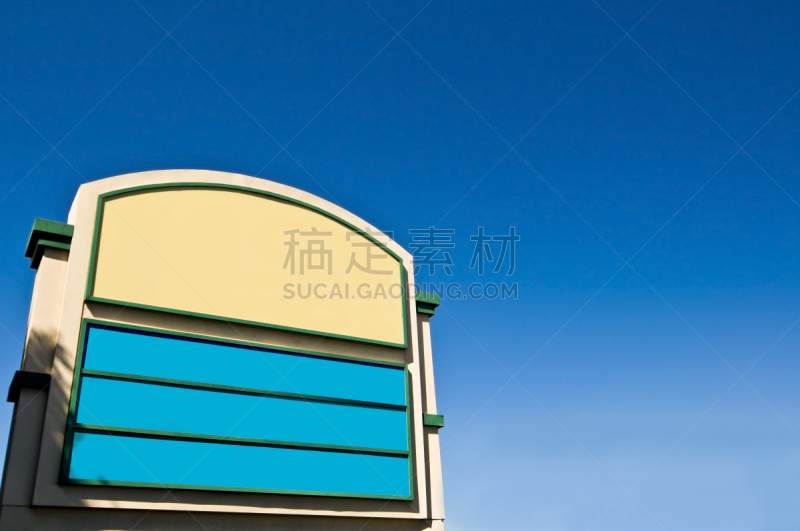 购物中心,标志,广场,天空,空白的,留白,水平画幅,无人,古典式