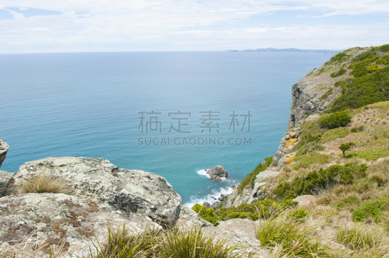 巴思海峡,全景,海洋,自然,留白,高原,悬崖,沟壑,水平画幅