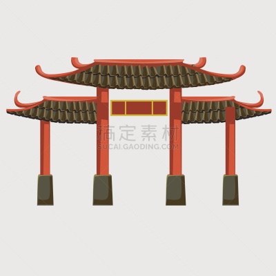大门,古典风格,建筑,东,汉字,日文,屋顶,亭台楼阁,绘画插图,符号
