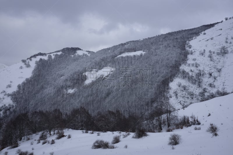 地形,雪,山,自然,天空,美,水平画幅,无人,户外,霜