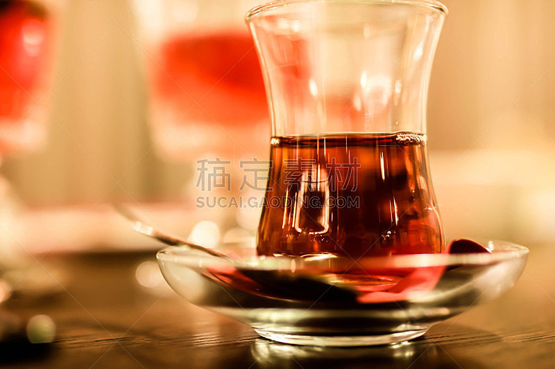 热,土耳其,红茶,杯,特写,玻璃,饮料,茶,传统,伊斯坦布尔