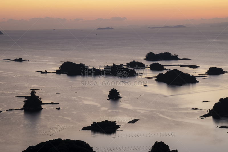 风景,长崎,佐世保,日本,岛,海洋,大群动物,水,天空,美