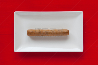盘子,雪茄,华贵,白色,地道古巴人,餐具,水平画幅,长方形,拉丁美洲,工业