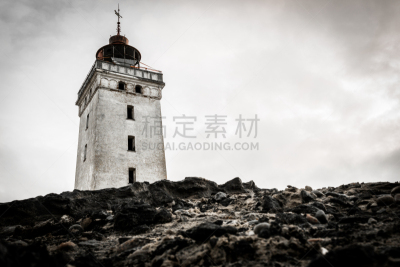 古老的,灯塔楼,窗户,天空,水平画幅,沙子,岩石,建筑,无人,透视图