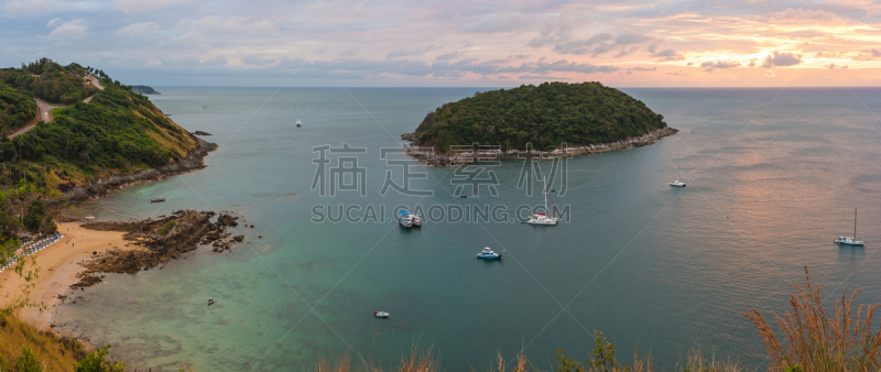 岛,海洋,航拍视角,乌鲁瓦度,气候,沟壑,水平画幅,巴厘岛,热带雨林,夏天