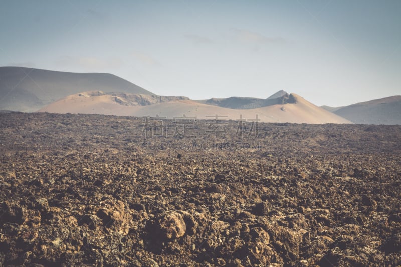 timanfaya national park,金丝雀,兰萨罗特岛,岛,国家公园,火山喷口,水平画幅,大西洋,大西洋群岛,泥土