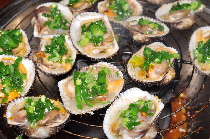 贝壳,炊具,格子烤肉,水平画幅,贻贝,无人,软体动物,胡椒,膳食,海产