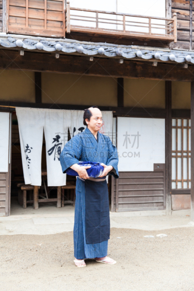 日本武士,生活方式,江户时代,学步,垂直画幅,灵性,伴侣,东亚,日本人,东南亚