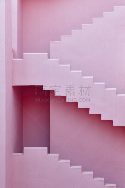 几何形状,建筑,红色,加尔培,洛杉矶县,墙,现代,几何学,建筑特色,埃舍尔