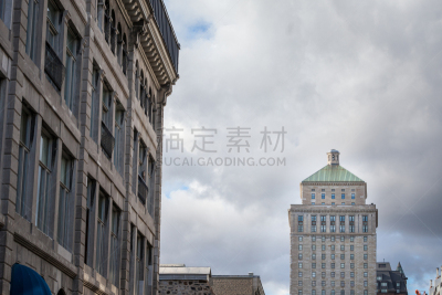 加拿大,魁北克,古典式,城市,摩天大楼,蒙特利尔,街道,居住区,伦敦城,秒针