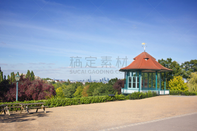 都市风景,著名景点,城市天际线,风景,伦敦,公园,演奏台,天空,新的,凉棚
