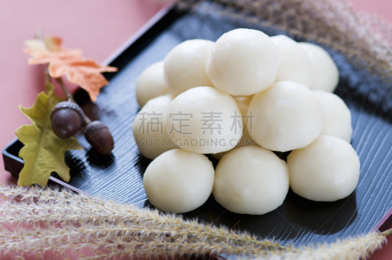 饺子,月见团子,糯米团,团子饺子,日本点心,水平画幅,秋天,无人,甜点心,甜食