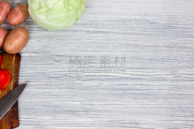 白色,视角,木制,清新,蔬菜,多样,素食节,水平画幅,葱谷
