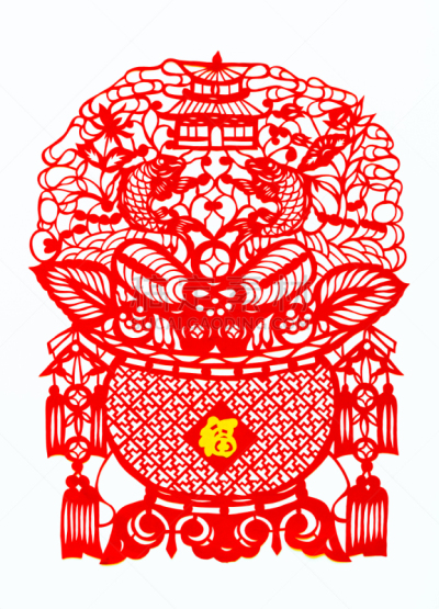 运气,春节,艺术,符号,传统,窗花,式样,华丽的,灯笼