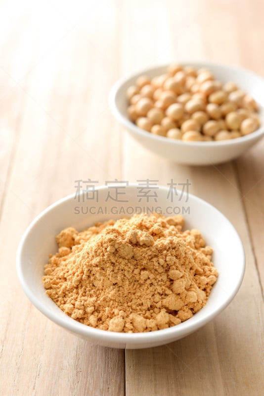 大豆,面粉,黄豆粉,自然,蔬菜,健康食物,垂直画幅,食品,图像,豆