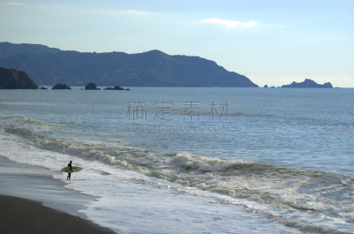 海滩,水平画幅,水上运动服,无人,户外,加利福尼亚,海洋,彩色图片,冲浪,摄影
