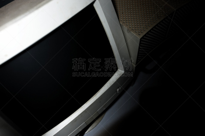 办公室,书桌,主机,平衡折角灯,水平画幅,无人,按键,技术,米色,复古风格