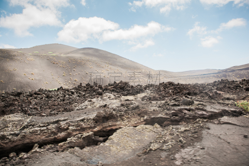 timanfaya national park,兰萨罗特岛,火山喷口,火山口,熔岩,火山地形,加那利群岛,水平画幅,沙子,无人