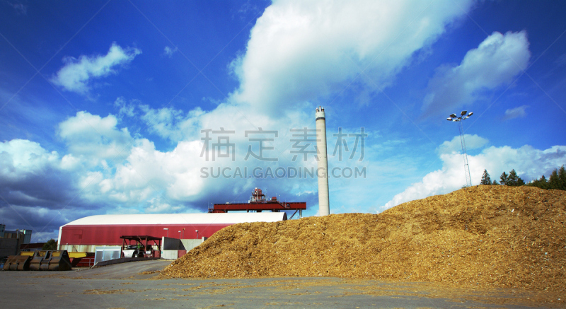 生物学,生物质,发电站,器材箱,化石燃料,木制,甲烷,水平画幅,工厂,建筑业