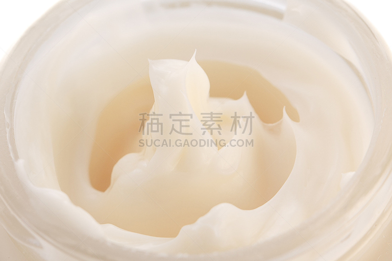 奶油,白色背景,化妆用品,织品样本,锯缘青蟹,洁面乳,抗衰老,色板,挤