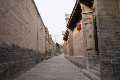 过去,房屋,建筑体,四合院,胡同,平遥,胡青,山西省,长江,清朝