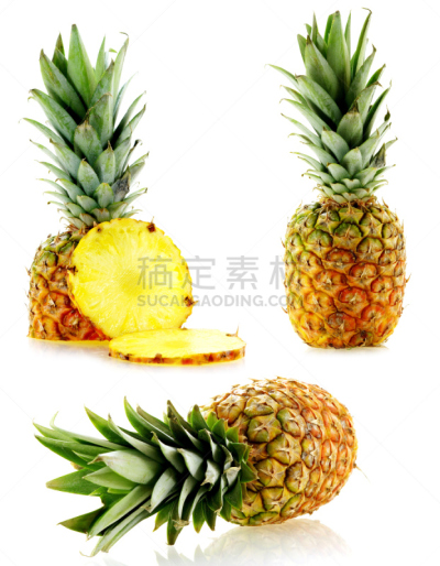 熟的,清新,菠萝,垂直画幅,饮食,水果,无人,组物体,背景分离,特写