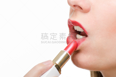 唇膏,美,彩妆,水平画幅,指甲,侧面像,美人,人的嘴,化妆用品,白人