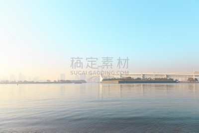 彩虹桥,水,天空,水平画幅,无人,东京彩虹桥,户外,光,滨水,都市风景
