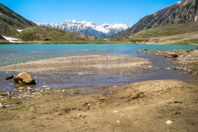 山脉,巴基斯坦,自然美,开伯尔山口,湖,山谷,北,居住区,水,草地
