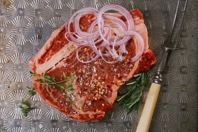 t骨牛排,牛排,肉,背景幕,金属,英镑,清新,食品,沙朗牛排,调味品