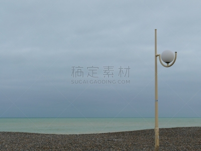 迪耶普,法国,海滩,海岸线,水平画幅,无人,户外,诺曼底,滨水,摄影