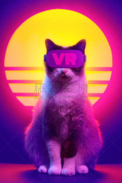 猫,虚拟现实,免提装置,收音机,衣服,计算机,波兰,肖像,技术,网络空间
